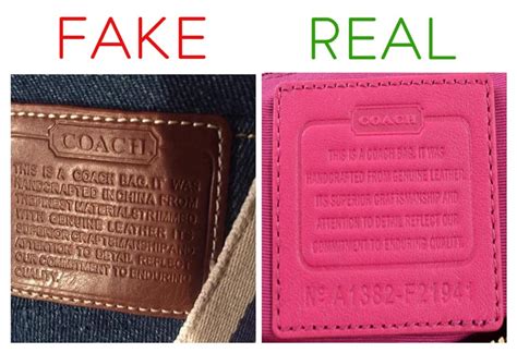 fake coach bag vs real|check serial number coach bag.